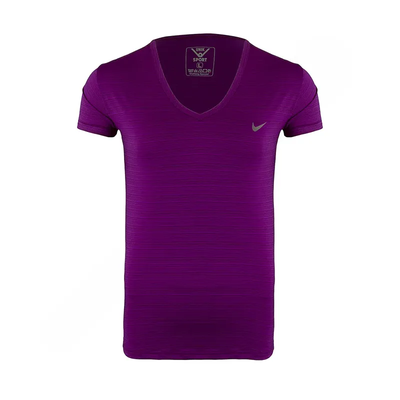 تیشرت ورزشی زنانه طرح نایک یقه هفتی یونیک اسپرت NZD 