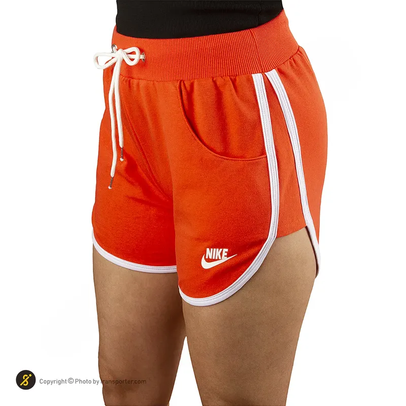 شلوارک ورزشی زنانه بدنسازی طرح نایک کتان KHS