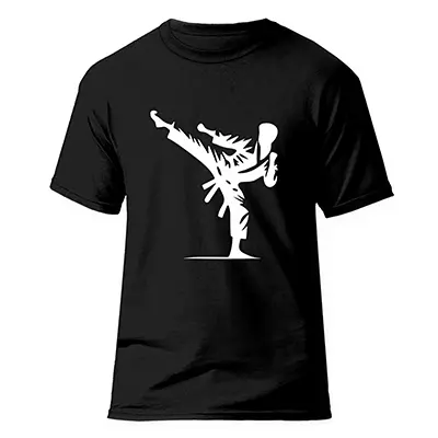 تیشرت جوجیتسو فشن لاین Jui Jitsu 8|مشکی/سفید