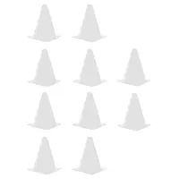 مانع تمرین فوتبال مخروطی 17 سانتیمتری ژله ای  بسته 10عددی