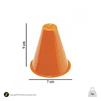 مانع تمرین اسکیتی مخروطی 8 سانتیمتری  بسته 5 عددی