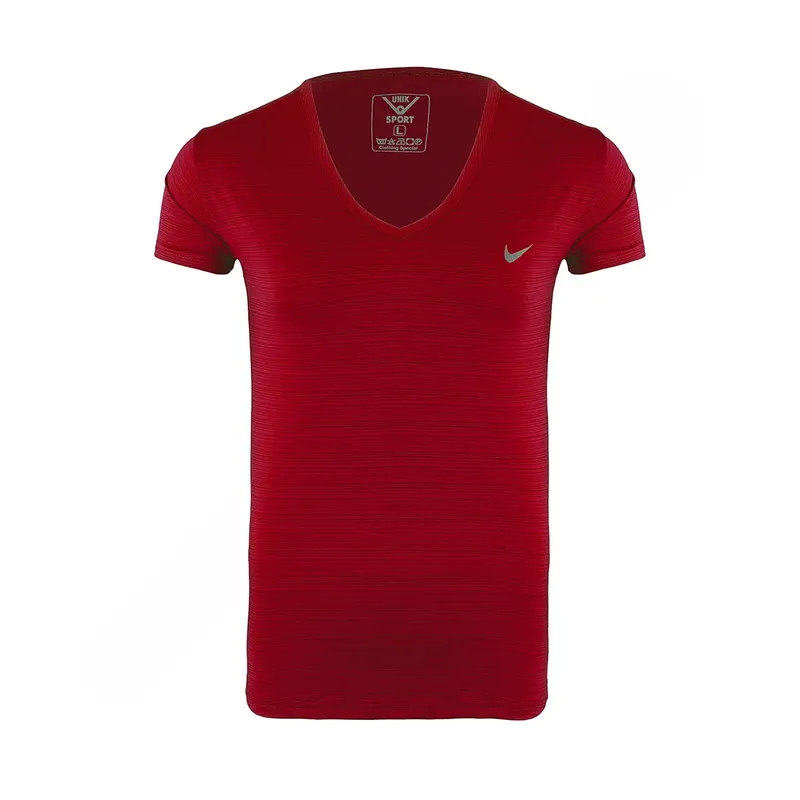 تیشرت ورزشی زنانه طرح نایک یقه هفتی یونیک اسپرت NZD 