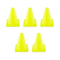 مانع تمرین فوتبال مخروطی ۲۰ سانتیمتری ژله ای بسته 5 عددی DST