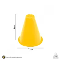 مانع تمرین اسکیتی مخروطی 8 سانتیمتری  بسته 5 عددی