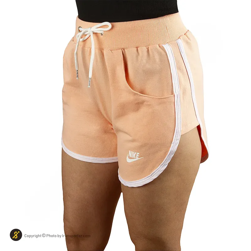 شلوارک ورزشی زنانه بدنسازی طرح نایک کتان KHS