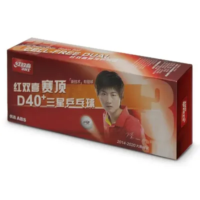 توپ پینگ پنگ دبل هپینس 3 ستاره +ABS D40 بسته 10 عددی MGH