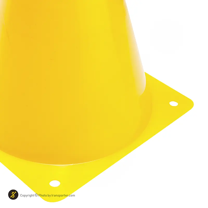 مانع تمرین فوتبال مخروطی 17 سانتیمتری ژله ای  بسته 10عددی