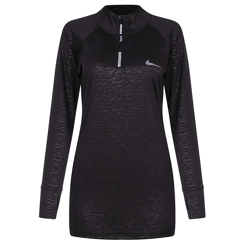 تونیک نیم زیپ زنانه طرح نایک staye pro