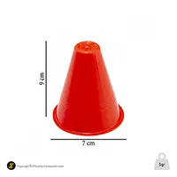 مانع تمرین اسکیتی مخروطی 8 سانتیمتری  بسته 5 عددی