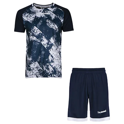 ست تیشرت شلوارک مردانه سوزنی طرح هیومل