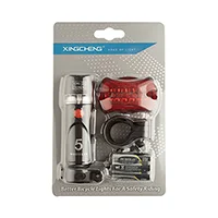 ست چراغ دوچرخه جلو و عقب XINGCHENG - XC-8016 