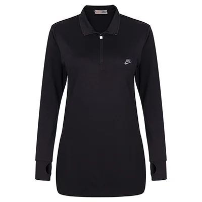 تونیک ورزشی زنانه نیم زیپ انگشتی طرح نایک 2460