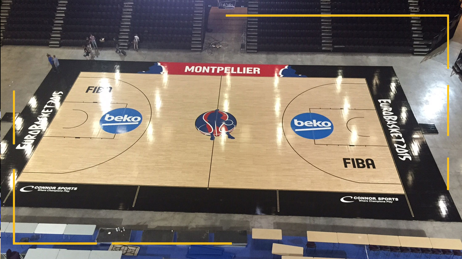 ابعاد زمین بسکتبال FIBA