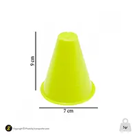 مانع تمرین اسکیتی مخروطی 8 سانتیمتری  بسته 5 عددی