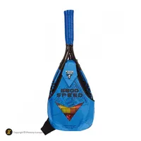 راکت بازی اسپیدمینتون تالبوت جفتی Speed 6600 LED همراه با توپ و مانع تمرین OLK