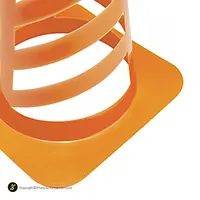 مانع تمرین فوتبال مخروطی 30 سانتیمتری شیاردار ژله ای بسته 10عددی