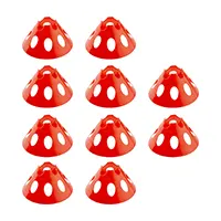 مانع تمرین فوتبال بشقابی سوراخ دار کنز ژله ای 9 سانتیمتری بسته 10 عددی