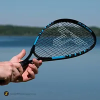 راکت بازی اسپیدمینتون تالبوت جفتی Speed 6600 LED همراه با توپ و مانع تمرین OLK