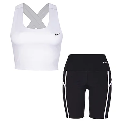 ست نیم تنه و شلوارک ورزشی زنانه جیماس طرح نایک 2409