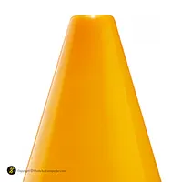 مانع تمرین فوتبال مخروطی 17 سانتیمتری ژله ای  بسته 10عددی