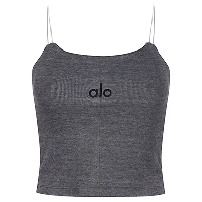 تاپ ورزشی زنانه بندی دوبل کبریتی alo 2415