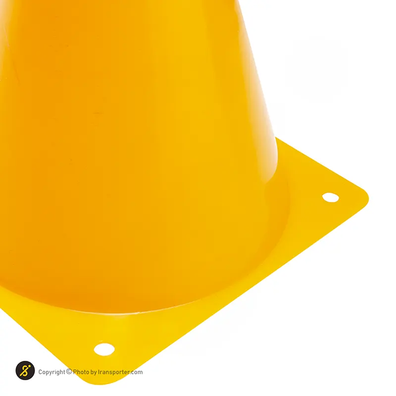 مانع تمرین فوتبال مخروطی 17 سانتیمتری ژله ای  بسته 10عددی