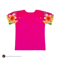 مایو شنا بچه گانه دخترانه دوتکه طرح دار AILH همراه با کلاه شنا A860-3