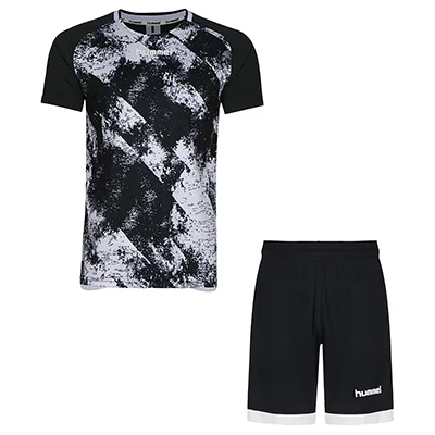 ست تیشرت شلوارک مردانه سوزنی طرح هیومل