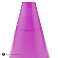 مانع تمرین فوتبال مخروطی 17 سانتیمتری ژله ای  بسته 10عددی