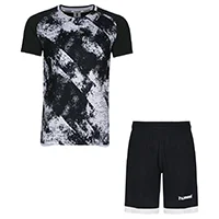 ست تیشرت شلوارک مردانه سوزنی طرح هیومل