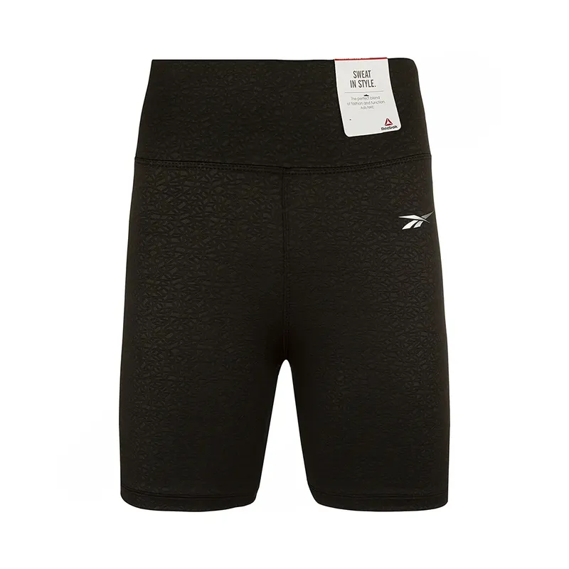 شلوارک ورزشی زنانه کمر دار طرح ریبوک  RBK02