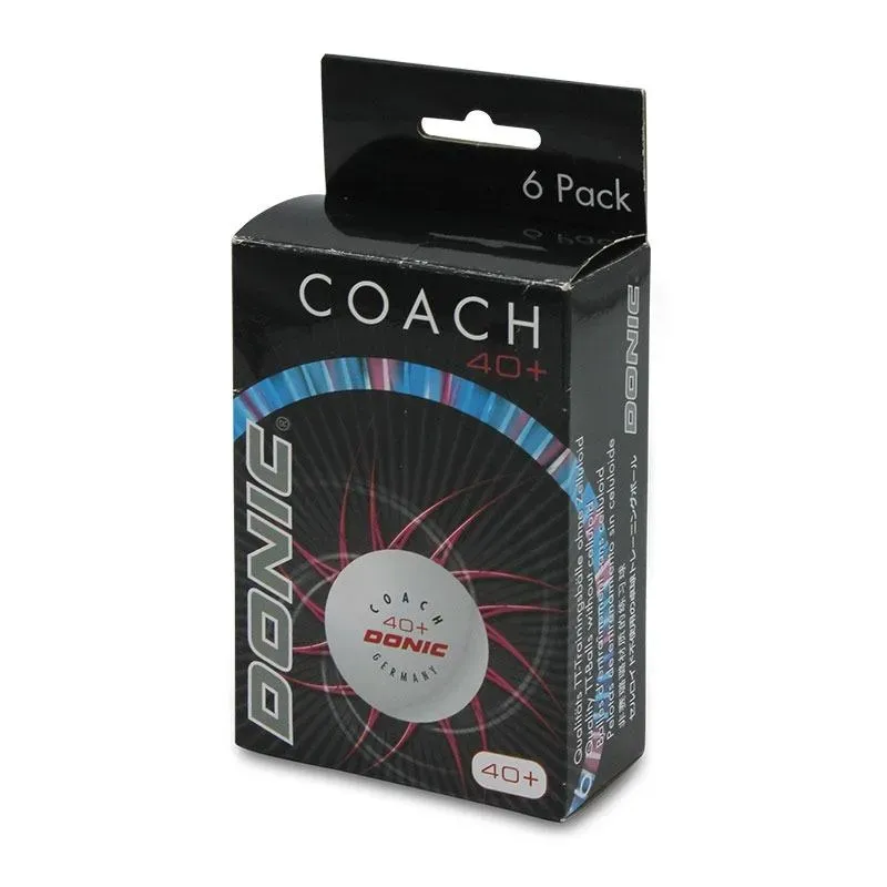 توپ پینگ پنگ دونیک کوچ +40 پلاستیکی بسته 6 عددی HGH
