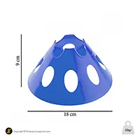 مانع تمرین فوتبال بشقابی سوراخ دار کنز ژله ای 9 سانتیمتری بسته 10 عددی