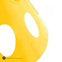 مانع تمرین فوتبال بشقابی سوراخ دار کنز ژله ای 9 سانتیمتری بسته 10 عددی