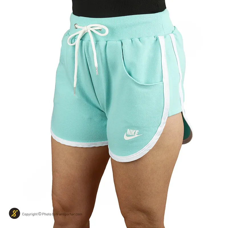 شلوارک ورزشی زنانه بدنسازی طرح نایک کتان KHS