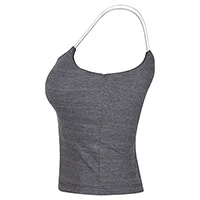 تاپ ورزشی زنانه بندی دوبل کبریتی alo 2415