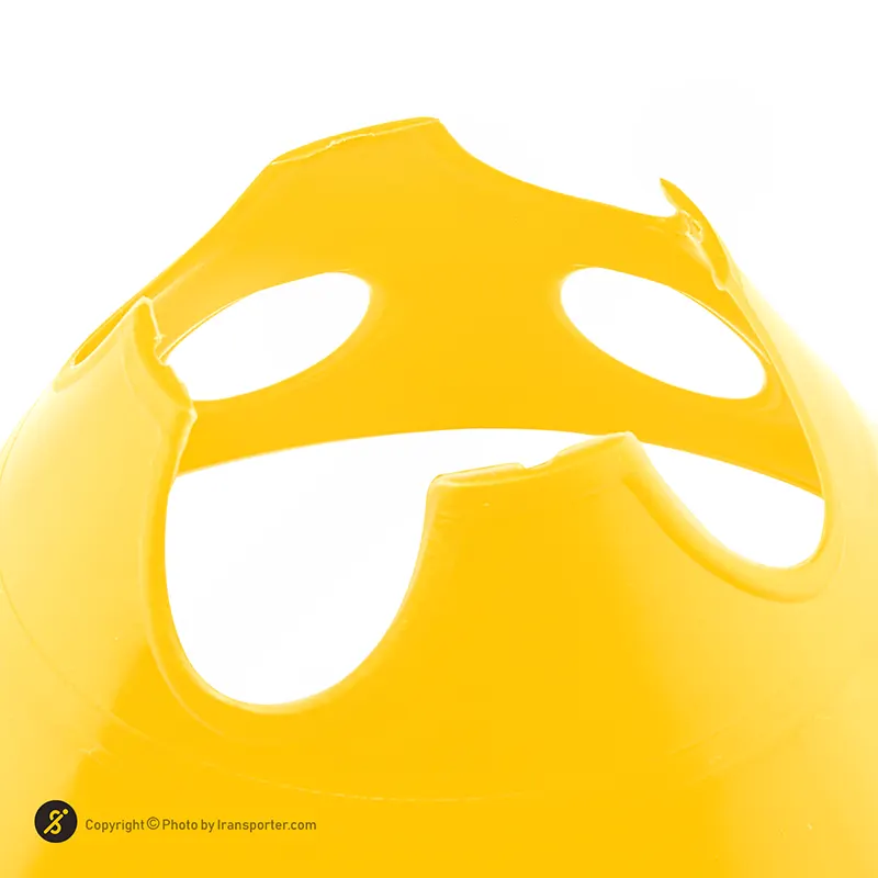 مانع تمرین فوتبال بشقابی سوراخ دار کنز ژله ای 9 سانتیمتری بسته 10 عددی