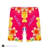 مایو شنا بچه گانه دخترانه دوتکه طرح دار AILH همراه با کلاه شنا A860-3