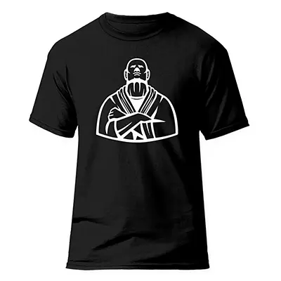 تیشرت جوجیتسو فشن لاین Jui Jitsu 4|مشکی/سفید