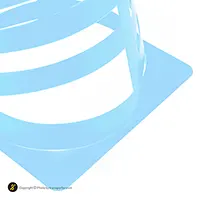 مانع تمرین فوتبال مخروطی 17 سانتیمتری شیاردار ژله ای بسته 10عددی