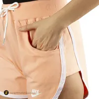 شلوارک ورزشی زنانه بدنسازی طرح نایک کتان KHS