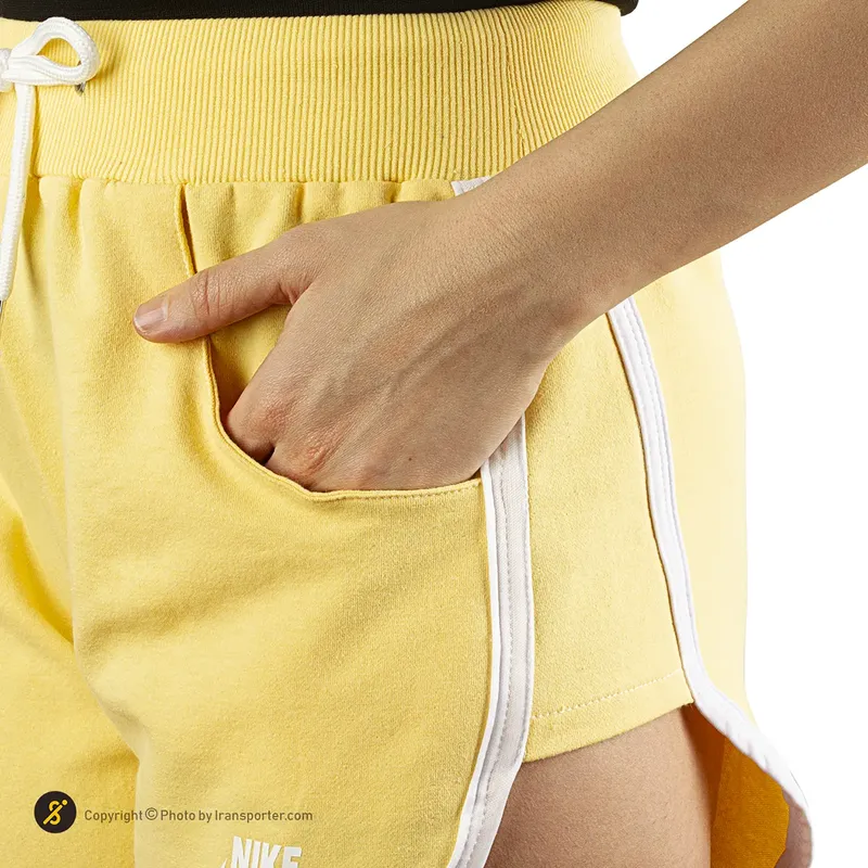 شلوارک ورزشی زنانه بدنسازی طرح نایک کتان KHS