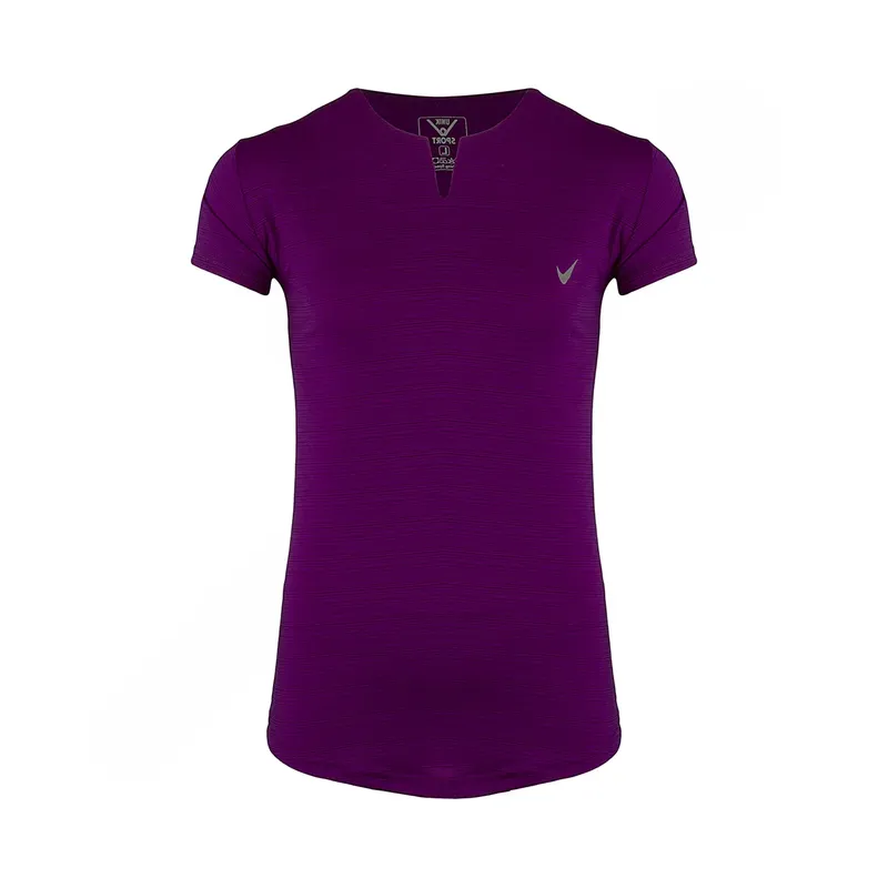 تیشرت ورزشی زنانه طرح نایک یقه دلبری یونیک اسپرت