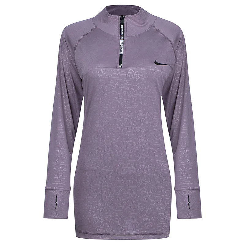 تونیک نیم زیپ زنانه طرح نایک staye pro