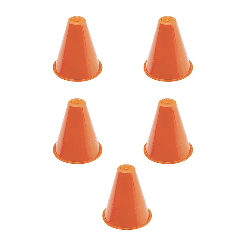 مانع تمرین اسکیتی مخروطی 8 سانتیمتری  بسته 5 عددی