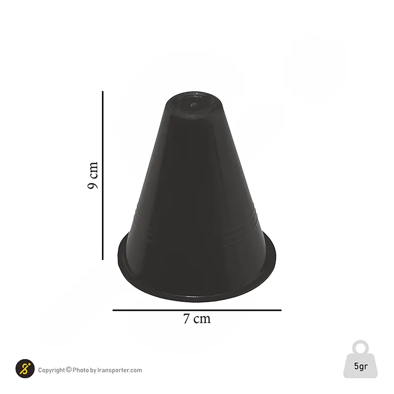 مانع تمرین اسکیتی مخروطی 8 سانتیمتری  بسته 5 عددی