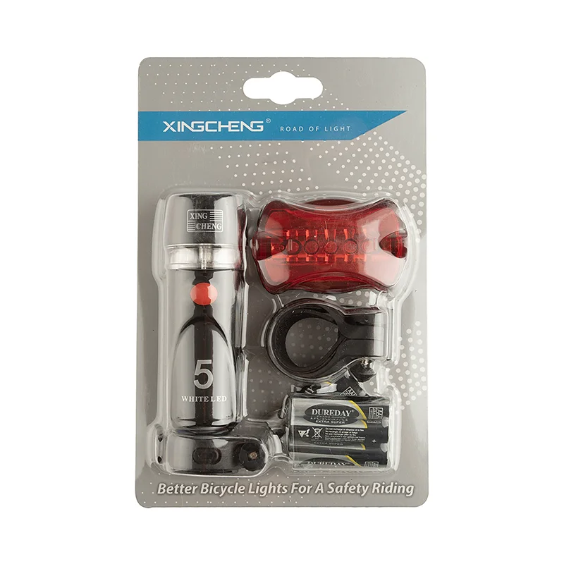 ست چراغ دوچرخه جلو و عقب XINGCHENG - XC-8016 