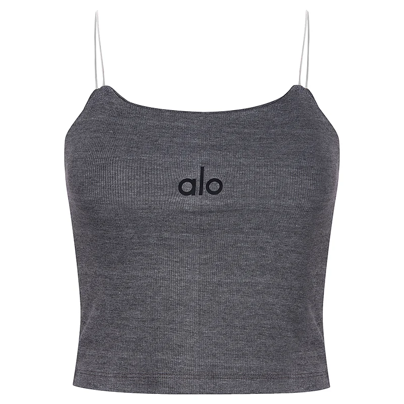 تاپ ورزشی زنانه بندی دوبل کبریتی alo 2415