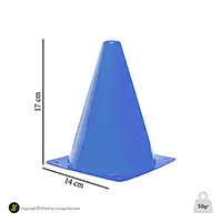 مانع تمرین فوتبال مخروطی 17 سانتیمتری ژله ای  بسته 10عددی