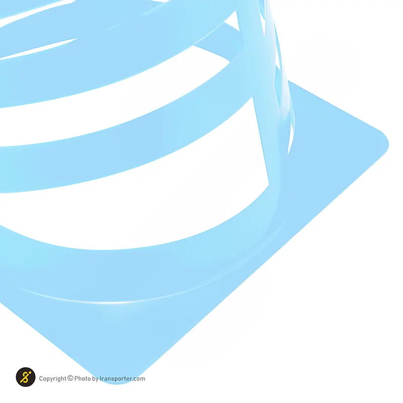 مانع تمرین فوتبال مخروطی 17 سانتیمتری شیاردار ژله ای بسته 10عددی